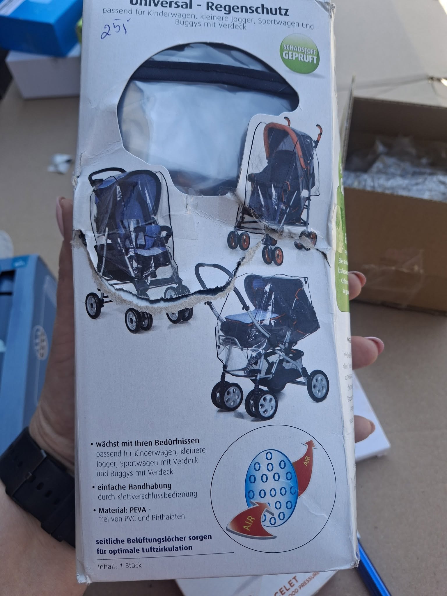 folia na wózek Pokrowiec na wózek spacerówkę - obrazek 1